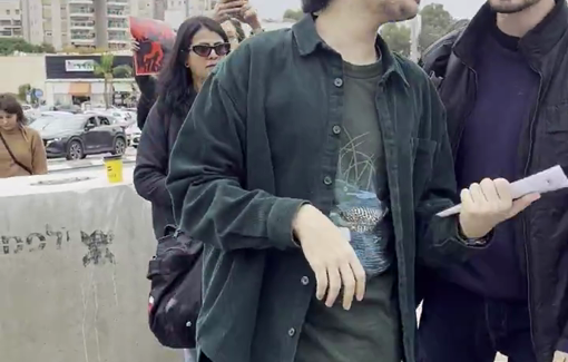 Thumbnail preview image for the video titled: Two Israeli conscientious objectors refused to enlist in the Israeli army in protest over the war of destruction in Gaza