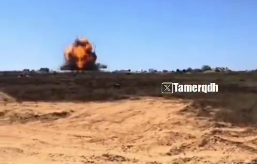 Thumbnail preview image for the video titled: IDF Soldier films massive detonation, likely in Rafah