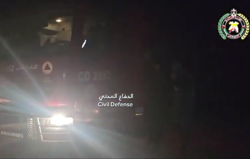 Thumbnail preview image for the video titled: Search and rescue efforts following Israeli bombing of Miqdad family house