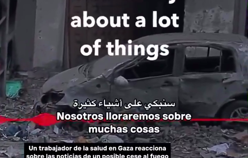 Thumbnail preview image for the video titled: We will cry a lot when the ceasefire starts