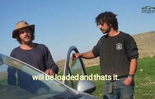 Thumbnail preview image for the video titled: Sanctioned settlers in Khirbet al-Samra: "We are here and that is what makes them leave"