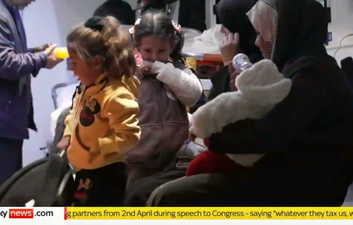 Thumbnail preview image for the video titled: Reporting about evacutation of sick and injured children from Gaza to Jordan hospitals