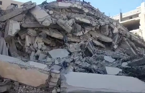 Thumbnail preview image for the video titled: Ruins of several hospital in Gaza City caused by Israeli strikes and demolitions
