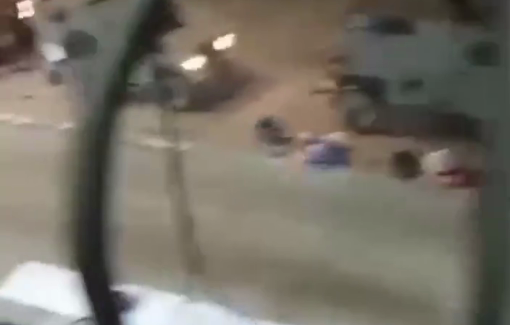 Thumbnail preview image for the video titled: Israeli forces storm a Palestinian-owned restaurant amid their ongoing invasion of Jenin cit