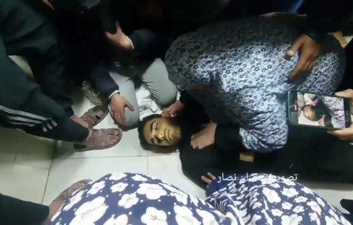 Thumbnail preview image for the video titled: Grandmother mourns young football player Atef Ismail killed by the IDF at Al-Razi school