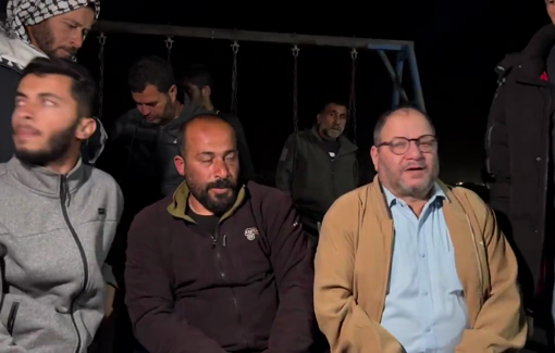 Thumbnail preview image for the video titled: Hamdan Ballal, in Susya, after being released from detention, beaten and bruised