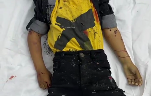 Thumbnail preview image for the video titled: Child in Eid clothes and woman among 10 massacred by Israeli bombing