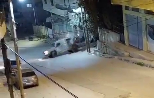 Thumbnail preview image for the video titled: During the night, Israeli forces raided the town of Beit Furik, east of Nablus