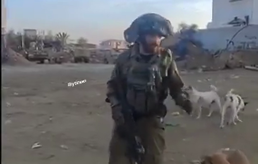 Thumbnail preview image for the video titled: IDF mocking displaced Palestinian properties by faking an Arabic accent