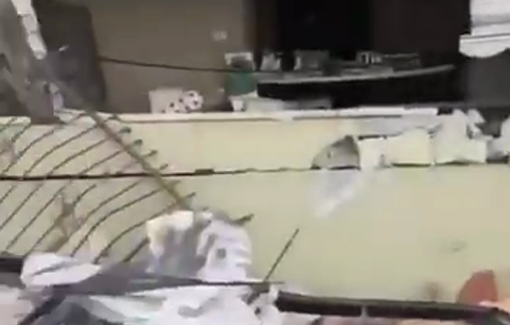 Thumbnail preview image for the video titled: Huge destruction left by the Israeli army in the Abu Obeida neighborhood of Nur Shams