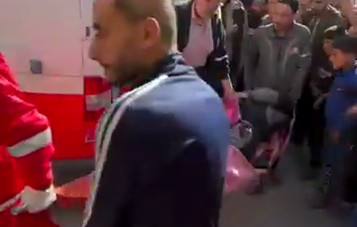 Thumbnail preview image for the video titled: Casualties from Israeli shelling on Al-Sikka Street, Shujaiya