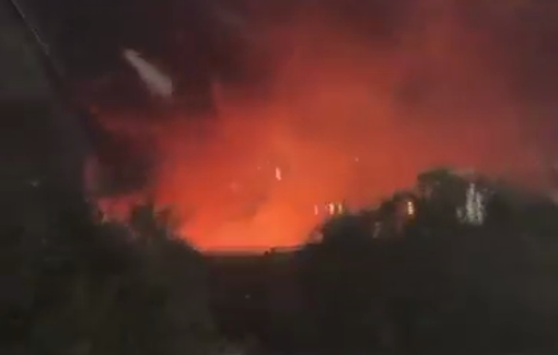 Thumbnail preview image for the video titled: Israeli settlers invaded the town of Bidya, near Salfit and set fire to a wedding hall