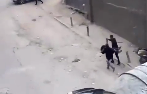 Thumbnail preview image for the video titled: 12-year-old Palestinian child Amir Haddad shot while he was riding his bicycle in Shuafat RC