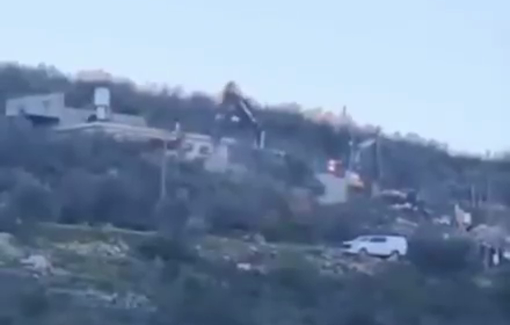 Thumbnail preview image for the video titled: Israeli forces demolishing a house belonging to a Palestinian family in Kafr ad-Dik town