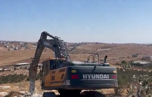 Thumbnail preview image for the video titled: Israeli forces deprived a family in Al Jawaya village of their water well