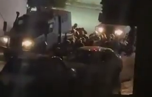 Thumbnail preview image for the video titled: Israeli forces detained a number of young men during storming on the village of Kafr Haris, west of Salfit