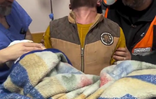 Thumbnail preview image for the video titled: Child killed in night Israeli bombing of the Shaaban family home