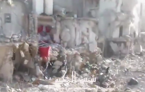 Thumbnail preview image for the video titled: The entire population on the Nur Shams R.C. is displaced while Israeli are erasing all homes