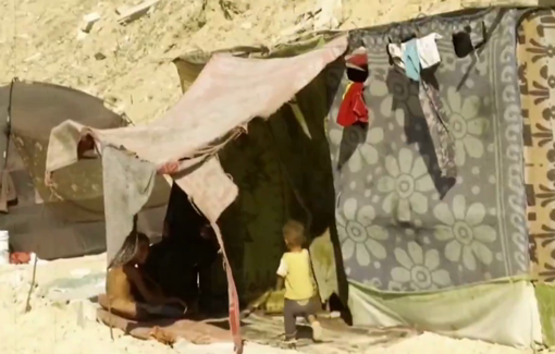 Thumbnail preview image for the video titled: Infant girl Siwar Ashour, living testimony of Israel's genocidal starvation of Gaza