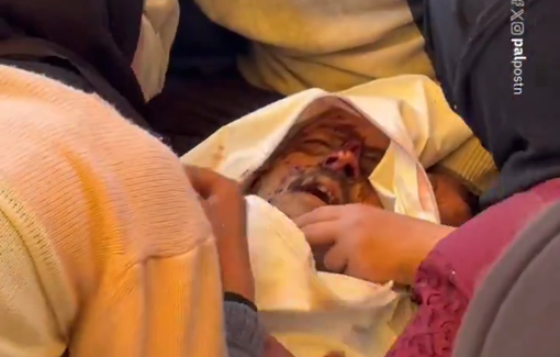 Thumbnail preview image for the video titled: Couple killed by Israeli airstrike while baking bread