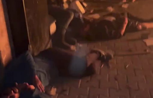 Thumbnail preview image for the video titled: Massacre of aid security personnel by Israeli airstrike