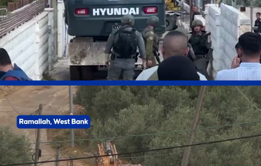 Thumbnail preview image for the video titled: Israeli forces demolished several Palestinian homes and infrastruture in West Bank on May 5