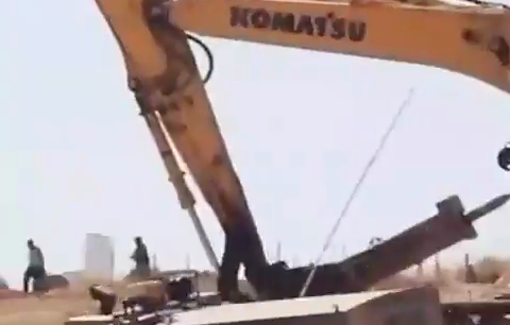 Thumbnail preview image for the video titled: Israeli bulldozers erase agricultural infrastructure in al Jawaya