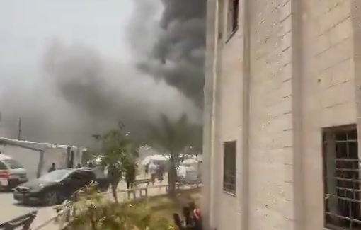 Thumbnail preview image for the video titled: Civilians distraught following a violent Israeli airstrike in Tal al-Zaatar