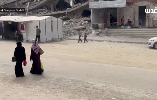 Thumbnail preview image for the video titled: Displacement of families from North Gaza