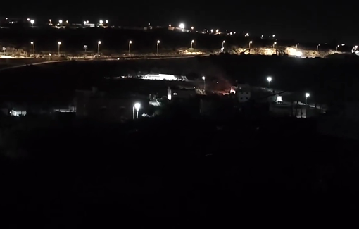 Thumbnail preview image for the video titled: Israeli settlers carrying out a pogrom in the village of Burqin for the second day in a row