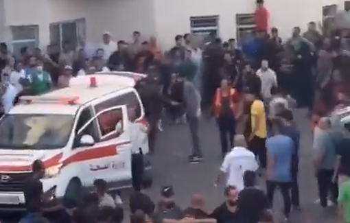 Thumbnail preview image for the video titled: Israeli forces bombed the people who were evacuating Northern Gaza