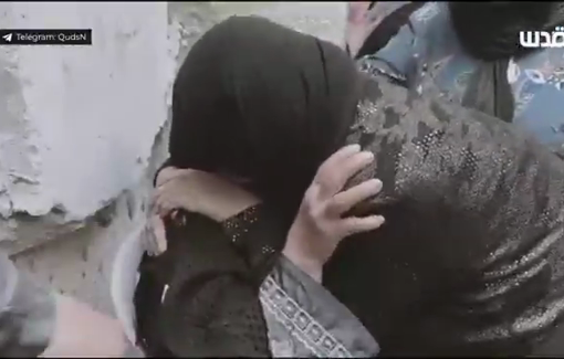 Thumbnail preview image for the video titled: Israeli soldiers shooted her son, Jasem Al-Sadda, at point-blank range as he lay in bed in his family's home