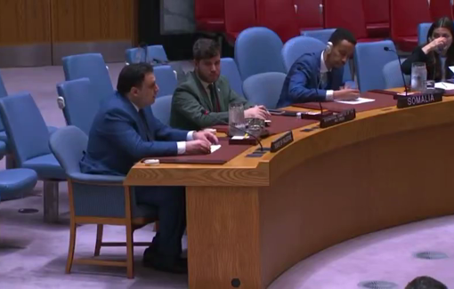 Thumbnail preview image for the video titled: Appeal by Palestinian Ambassador Majed Bamya at the UN: Act — don't just weep for Gaza