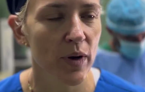 Thumbnail preview image for the video titled: British surgeon Victoria Rose on the dire need of supplies to save children injured by Israeli strikes