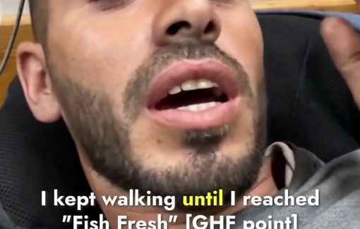 Thumbnail preview image for the video titled: GHF site announced first come, first serve rule to aid seekers, causing chaos