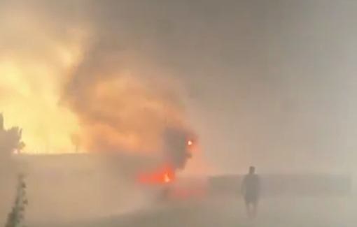 Thumbnail preview image for the video titled: Israeli settlers launched a terror attack on the Palestinian village of Deir Dibwan, east of Ramallah