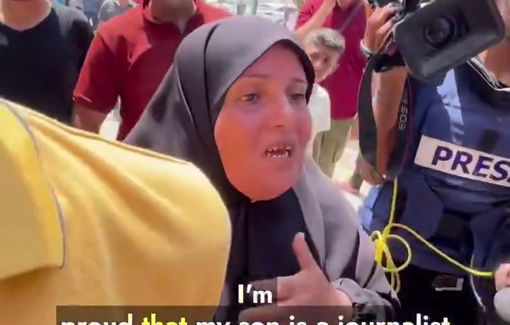 Thumbnail preview image for the video titled: “My son is a journalist and I’m proud of him"