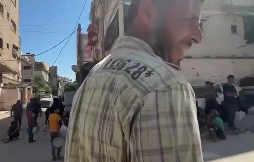 Thumbnail preview image for the video titled: Charity worker dismayed at not having any food to offer