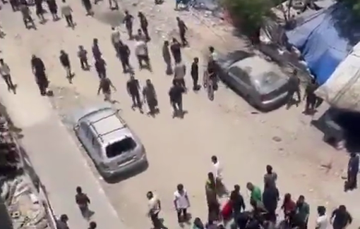 Thumbnail preview image for the video titled: Rush to check on victims struck by an Israeli airstrike in Al-Shati camp