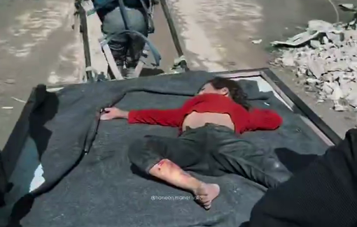 Thumbnail preview image for the video titled: Israel continues massacring children on Eid al-Adha