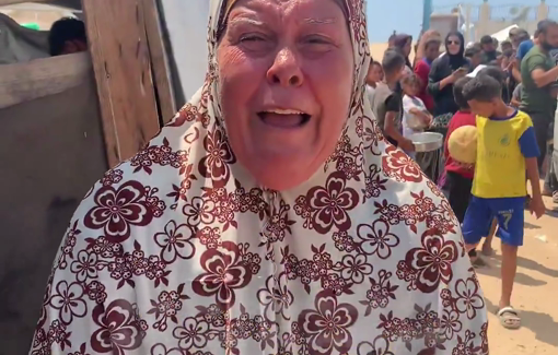 Thumbnail preview image for the video titled: We are not sure what other words to use to express the situation in Gaza other than devastating and tragic