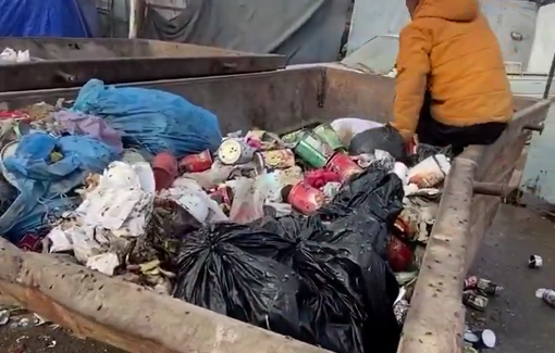 Thumbnail preview image for the video titled: Child searches through garbage amid Israeli blockade