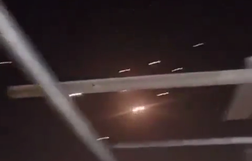 Thumbnail preview image for the video titled: Israelis sing "May your village burn" as Iranian missile falls on Palestinian city of Tamra