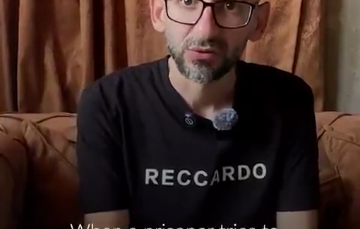 Thumbnail preview image for the video titled: After 16 months of unlawful detention, freed Palestinian journalist Sami Al-Sa'i, from Tulkarm, describes inhumane conditions in Israeli prisons