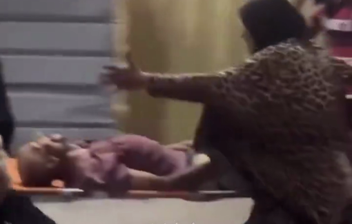 Thumbnail preview image for the video titled: Woman breaks down after discovering her husband was killed at Netzarim aid site