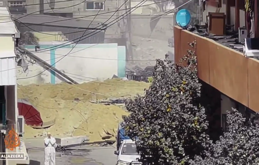 Thumbnail preview image for the video titled: Israeli forces sent Jamal, a detainee, to deliver evacuation orders at a Gaza hospital—snipers then shot him in front of his mother