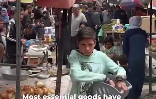 Thumbnail preview image for the video titled: Israel bans cash entry into the Gaza Strip and systematically targets financial institutions