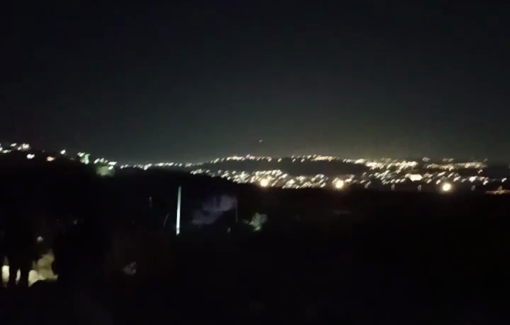 Thumbnail preview image for the video titled: Israeli forces fire live bullets, tear gas, and flares during intense clashes on Jabal Qummas, between the towns of Beita and Osrin, south of Nablus