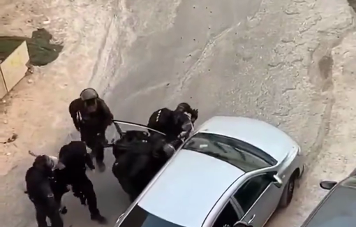 Thumbnail preview image for the video titled: Israeli forces attacked a Palestinian youth in the town of Anata