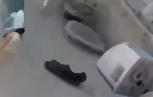 Thumbnail preview image for the video titled: Israeli soldiers firing stun grenades on Journalists and civilians in Tulkarm Camp